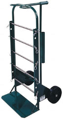 Greenlee - 300 Lb Capacity, 22-1/2" Wide x 23" Long x 47" High Wire Cart - 5 Slot, 15 Spool, Steel - Exact Tooling