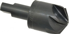 M.A. Ford - 1-1/2" Head Diam, 3/4" Shank Diam, 6 Flute 120° High Speed Steel Countersink - Exact Tooling