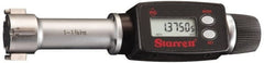 Starrett - 9" to 10", IP65, Carbide Face Electronic Inside Micrometer - 0.00005" Resolution, 0.0003" Accuracy, 4-5/8" Gage Depth - Exact Tooling