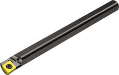 Sandvik Coromant - 30.5mm Min Bore Diam, 12" OAL, 1" Shank Diam, A-SCLC Indexable Boring Bar - CCMT 432 Insert, Screw Clamping Holding Method - Exact Tooling