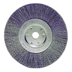 ‎6″ Diameter-1/2″-5/8″ Arbor Hole - Crimped Steel Wire Straight Wheel - Exact Tooling