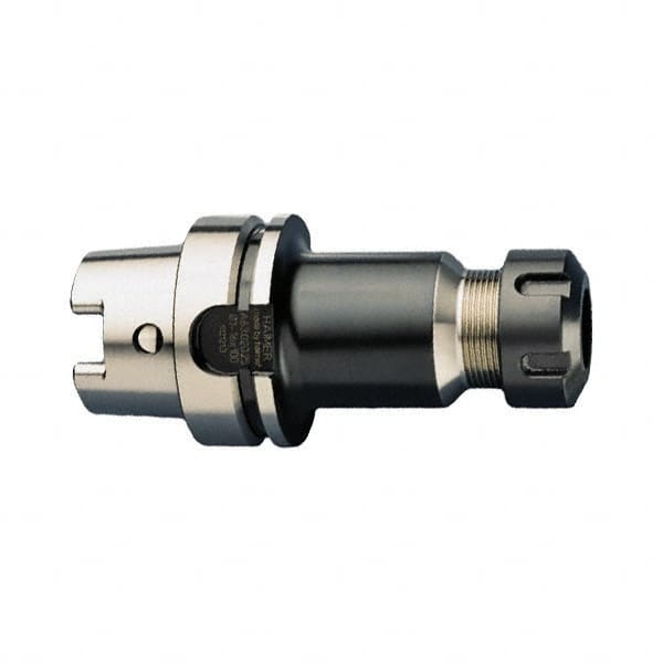 HAIMER - 0.5mm to 10mm Capacity, 6.3" Projection, HSK63A Hollow Taper, ER16 Collet Chuck - 0.0001" TIR - Exact Tooling