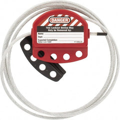 Master Lock - Cable Lockouts Cable Length (Feet): 6 Number of Lockout Points: 4 - Exact Tooling
