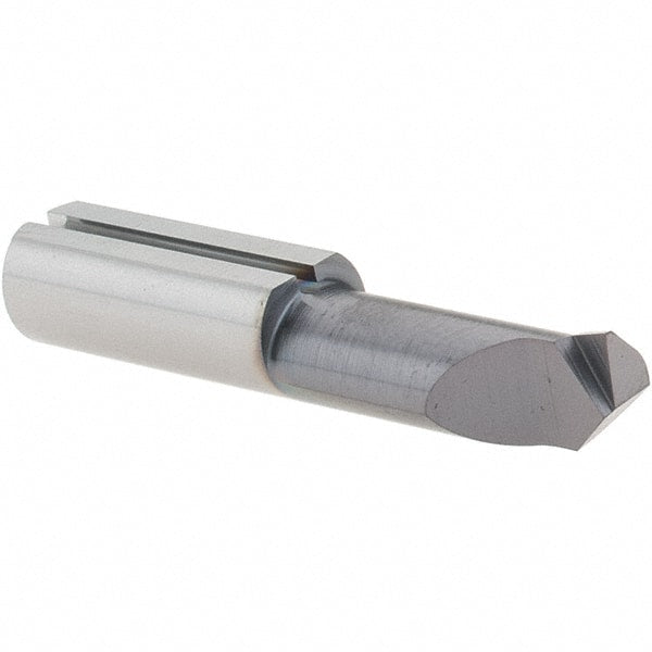 Iscar - 6mm Min Bore Diam, 30mm Max Bore Depth, 6mm Shank Diam, Boring Bar - 0.002" Corner Radius, Right Hand Cut, Solid Carbide, TiAlN/TiN Finish - Exact Tooling