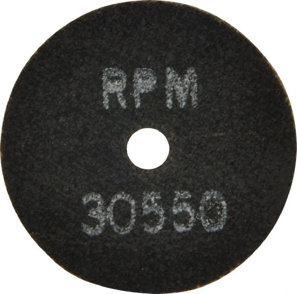 Made in USA - 2" 46 Grit Aluminum Oxide Cutoff Wheel - 1/16" Thick, 1/4" Arbor, 30,550 Max RPM, Use with Die Grinders - Exact Tooling