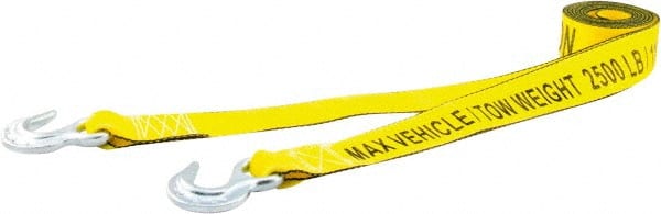 Erickson Manufacturing - S Hook Polyester Tow Strap - 15' Long, 5,000 Lb Capacity - Exact Tooling