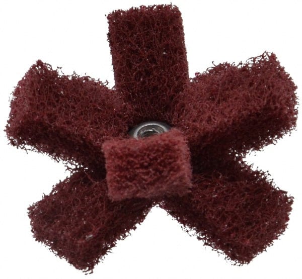 Standard Abrasives - 2 Inch Diameter Unmounted Buffing Wheel - 2 Ply, Scrubber Wheel, Medium Grade - Exact Tooling