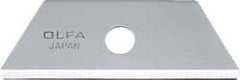 Olfa - 10 Piece Steel Safety Blade - 2" OAL - Exact Tooling