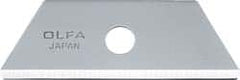 Olfa - 50 Piece Steel Safety Blade - 2" OAL - Exact Tooling