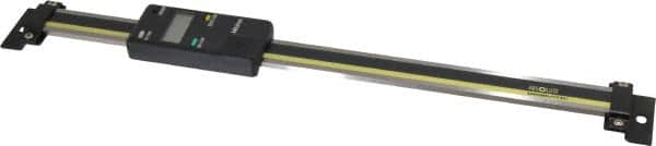 Mitutoyo - 0 to 8 Inch, 0.01mm Resolution Vertical Electronic Linear Scale - 0.001 Inch Accuracy, Data Output, SR44 Battery - Exact Tooling