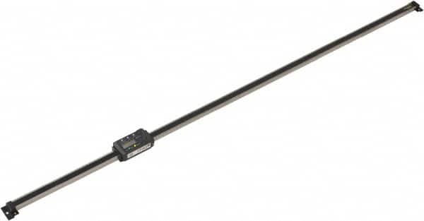 Mitutoyo - 0 to 40 Inch, 0.01mm Resolution Horizontal Electronic Linear Scale - 0.0025 Inch Accuracy, Data Output, SR44 Battery - Exact Tooling