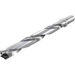Iscar - 1.457 to 1.492" Diam, 1.5xD, 2.18" Max Drill Depth, 1-1/4" Shank Diam, 6.22" OAL, Replaceable Tip Drill - HFP-IQ Insert, 37 Seat Size, DFN Toolholder, Series ChamIOdrill - Exact Tooling