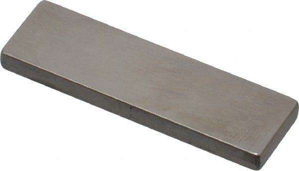 Mitutoyo - 0.1003" Rectangular Steel Gage Block - Accuracy Grade AS-1, Includes Certificate of Inspection - Exact Tooling