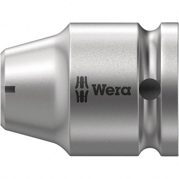 Wera - Socket Adapters & Universal Joints Type: Square-Drive to Hex Bit Adapter Female Size: 1/2 Socket Drive to 5/16 Hex - Exact Tooling