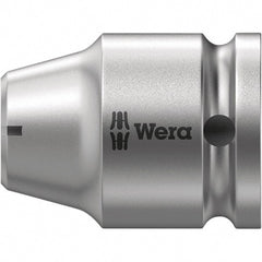 Wera - Socket Adapters & Universal Joints Type: Square-Drive to Hex Bit Adapter Female Size: 1/2 Socket Drive to 5/16 Hex - Exact Tooling