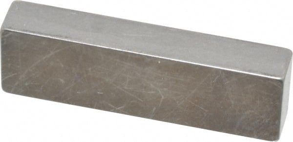 Mitutoyo - 0.2" Rectangular Steel Gage Block - Accuracy Grade AS-1, Includes Certificate of Inspection - Exact Tooling