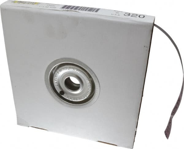 Tru-Maxx - 1" x 50 Yd 320 Grit Aluminum Oxide Cloth Roll - Extra Fine Grade, J Weighted Backing - Exact Tooling