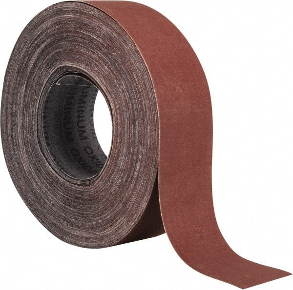 Tru-Maxx - 2" x 50 Yd 500 Grit Aluminum Oxide Cloth Roll - Super Fine Grade, J Weighted Backing - Exact Tooling