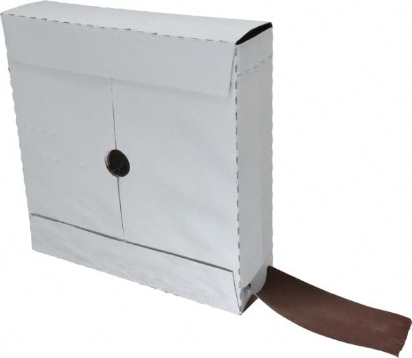 Tru-Maxx - 2" x 50 Yd 400 Grit Aluminum Oxide Cloth Roll - Super Fine Grade, J Weighted Backing - Exact Tooling