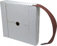 Tru-Maxx - 2" x 50 Yd 240 Grit Aluminum Oxide Cloth Roll - Very Fine Grade, J Weighted Backing - Exact Tooling