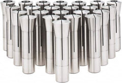 Value Collection - 23 Piece, 1/16" to 3/4" Capacity, R8 Collet Set - Exact Tooling