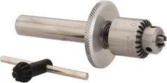 Value Collection - 1/2 Inch Shank Diameter Straight Shank Micro Drill Chuck Adapter and Chuck - 1/64 to 5/32 Inch Drill Chuck Capacity, 3/4 Inch Width - Exact Tooling