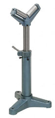 Palmgren - 38-1/2 Inch High V Roller Support Stand - 2,000 Lbs. Limit - Exact Tooling