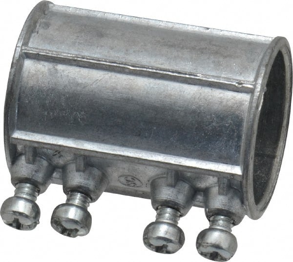 Thomas & Betts - 1-1/4" Trade, Die Cast Zinc Set Screw EMT Conduit Coupling - Noninsulated - Exact Tooling