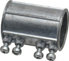 Thomas & Betts - 1-1/4" Trade, Die Cast Zinc Set Screw EMT Conduit Coupling - Noninsulated - Exact Tooling