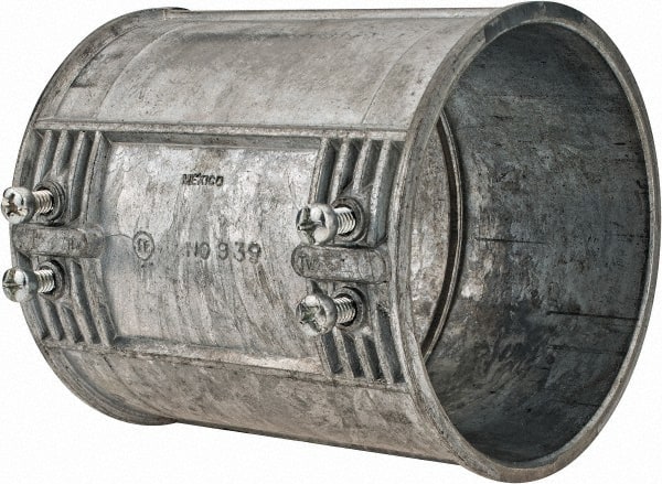 Thomas & Betts - 4" Trade, Die Cast Zinc Set Screw EMT Conduit Coupling - Noninsulated - Exact Tooling