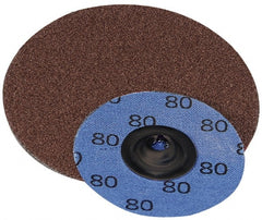 Superior Abrasives - 1-1/2" Disc Diam, 60 Grit, Aluminum Oxide Quick Change Disc - Type S Attaching System, Coated, Medium Grade - Exact Tooling