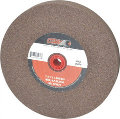 Camel Grinding Wheels - 46 Grit Aluminum Oxide Bench & Pedestal Grinding Wheel - 7" Diam x 1" Hole x 1" Thick, 3760 Max RPM, M Hardness, Coarse Grade , Vitrified Bond - Exact Tooling