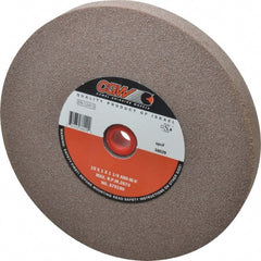 Camel Grinding Wheels - 60 Grit Aluminum Oxide Bench & Pedestal Grinding Wheel - 10" Diam x 1-1/4" Hole x 1" Thick, 2483 Max RPM, M Hardness, Medium Grade , Vitrified Bond - Exact Tooling