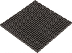 Mason Ind. - 18" Long x 18" Wide x 3/4" Thick, Rubber, Machinery Leveling Pad & Mat - 14,580 Lb Max Load, Black - Exact Tooling