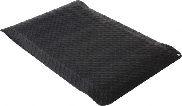 Wearwell - 3 Ft. Long x 2 Ft. Wide x 9/16 Inch Thick, Vinyl Diamond Plate Surface Pattern, Electrically Conductive Antistatic Matting - 1 x 106 Ohm Surface to Surface, 8 x 106 Ohm Surface to Ground Resistivity, Black - Exact Tooling