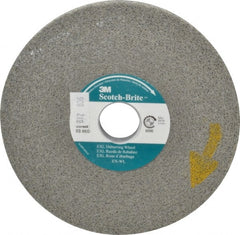 3M - 6" Diam, 1/2" Face Width, 1" Center Hole, Medium Grade, Silicon Carbide Deburring Wheel - Convolute, Hard Density 8 Grade, 6,000 RPM - Exact Tooling