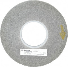 3M - 8" Diam, 1/2" Face Width, 3" Center Hole, Fine Grade, Silicon Carbide Deburring Wheel - Convolute, Hard Density 8 Grade, 4,500 RPM - Exact Tooling