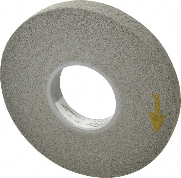 3M - 8" Diam, 1" Face Width, 3" Center Hole, Medium Grade, Silicon Carbide Deburring Wheel - Convolute, Hard Density 8 Grade, 4,500 RPM - Exact Tooling