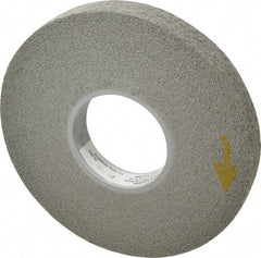 3M - 8" Diam, 1" Face Width, 3" Center Hole, Medium Grade, Silicon Carbide Deburring Wheel - Convolute, Hard Density 8 Grade, 4,500 RPM - Exact Tooling