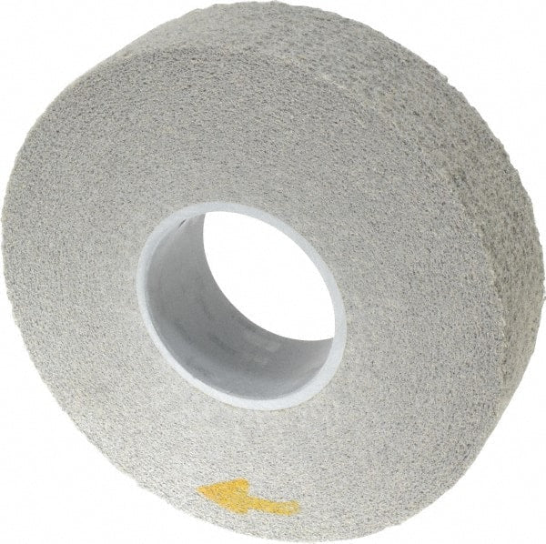 3M - 8" Diam, 2" Face Width, 3" Center Hole, Medium Grade, Aluminum Oxide Deburring Wheel - Convolute, Hard Density 8 Grade, 4,500 RPM - Exact Tooling
