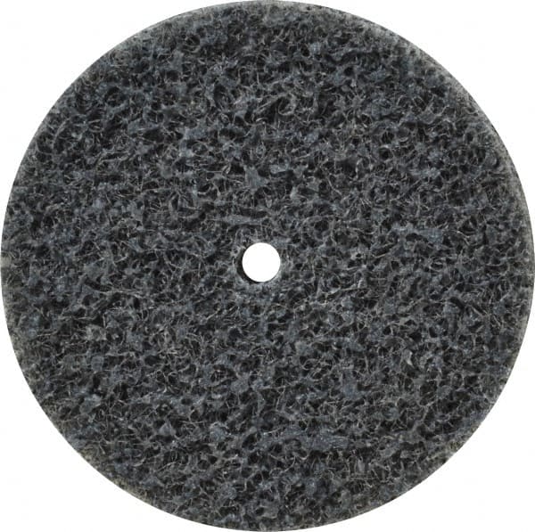 3M - 1-1/2" Diam, 1/4" Face Width, 1/8" Center Hole, Fine Grade, Silicon Carbide Deburring Wheel - Unitized, Soft Density 2 Grade, 20,100 RPM - Exact Tooling