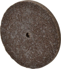 3M - 3" Diam, 1/4" Face Width, 1/4" Center Hole, Medium Grade, Aluminum Oxide Deburring Wheel - Unitized, Hard Density 8 Grade, 18,100 RPM - Exact Tooling