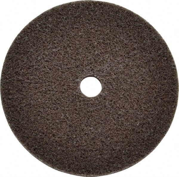 3M - 3" Diam, 1/4" Face Width, 3/8" Center Hole, Fine Grade, Aluminum Oxide Deburring Wheel - Unitized, Medium Density 4 Grade, 18,100 RPM - Exact Tooling