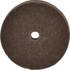 3M - 3" Diam, 1/2" Face Width, 3/8" Center Hole, Medium Grade, Aluminum Oxide Deburring Wheel - Unitized, Hard Density 8 Grade, 15,100 RPM - Exact Tooling