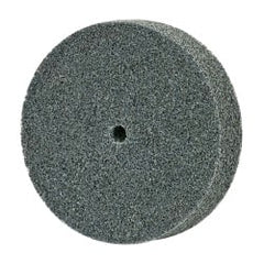 3M - 3" Diam, 3/4" Face Width, 1/4" Center Hole, Fine Grade, Silicon Carbide Deburring Wheel - Unitized, Soft Density 2 Grade, 10,000 RPM - Exact Tooling