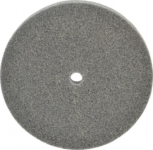 3M - 6" Diam, 1/2" Face Width, 1/2" Center Hole, Medium Grade, Aluminum Oxide Deburring Wheel - Unitized, Soft Density 2 Grade, 4,500 RPM - Exact Tooling