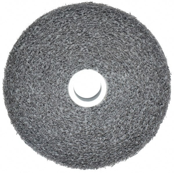 3M - 6" Diam, 1" Face Width, 1" Center Hole, Coarse Grade, Silicon Carbide Deburring Wheel - Convolute, Soft Density 2 Grade, 6,000 RPM - Exact Tooling