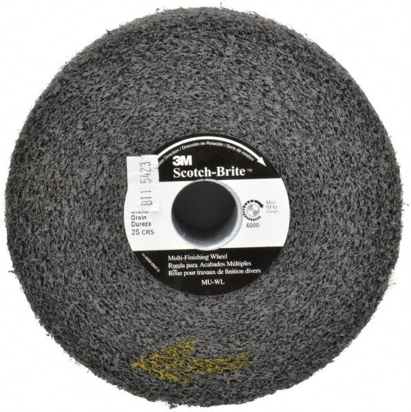 3M - 6" Diam, 2" Face Width, 1" Center Hole, Coarse Grade, Silicon Carbide Deburring Wheel - Convolute, Soft Density 2 Grade, 6,000 RPM - Exact Tooling