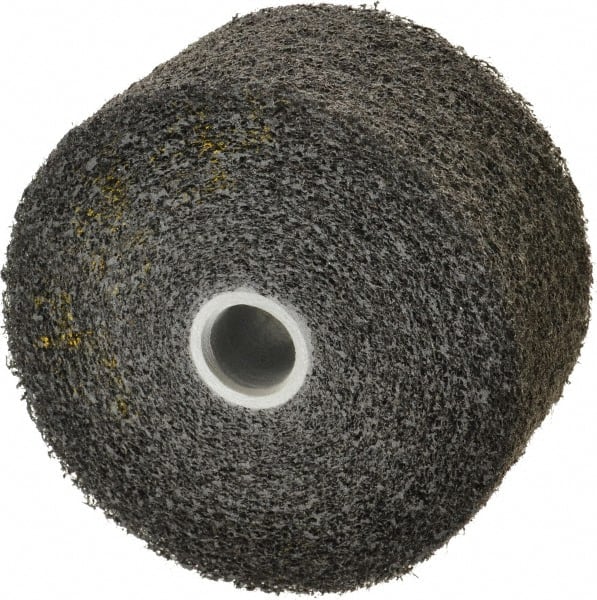 3M - 6" Diam, 3" Face Width, 1" Center Hole, Coarse Grade, Silicon Carbide Deburring Wheel - Convolute, Soft Density 2 Grade, 6,000 RPM - Exact Tooling