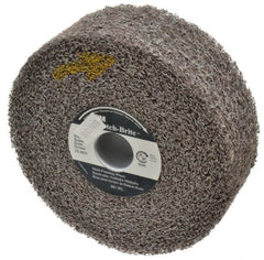 3M - 6" Diam, 2" Face Width, 1" Center Hole, Medium Grade, Silicon Carbide Deburring Wheel - Convolute, Soft Density 2 Grade, 6,000 RPM - Exact Tooling